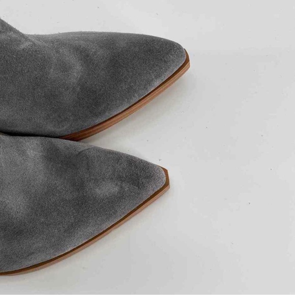 Gray fall ankle boots 9 | Marc Fisher Boots size 9 | Gray suede - Picture 9 of 10